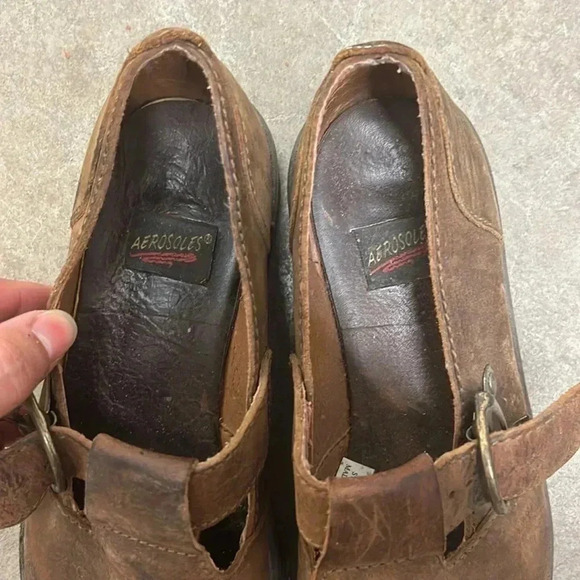 Vintage leather mary janes 90s - Picture 5 of 7